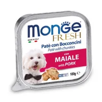 Canned food for dogs Monge DOG FRESH pork 100 g (8009470013093)