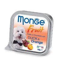 Canned food for dogs Monge DOG FRUIT duck with orange 100 g (8009470013239)