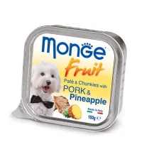 Canned food for dogs Monge DOG FRUIT pork with pineapple 100 g (8009470013253)