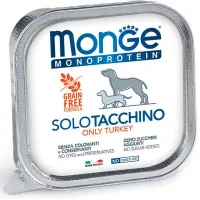 Canned food for dogs Monge Dog Solo 100% turkey 150 g (8009470014144)