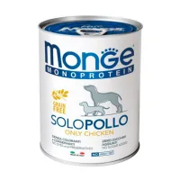 Canned food for dogs Monge Dog Solo 100% chicken 400 g (8009470014212)