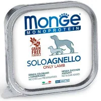 Canned food for dogs Monge Dog Solo 100% lamb 150 g (8009470014151)