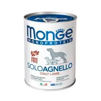 Canned food for dogs Monge Dog Solo 100% lamb 400 g (8009470014236)