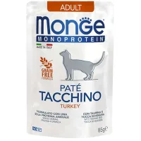 Pate for cats Monge Cat Monoprotein Adult turkey 85 g (8009470013734)