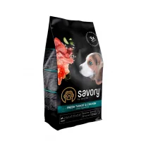Сухий корм для собак Savory Puppy rich in Fresh Turkey and Chicken 1 кг (4820232630280)