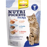 Ласощі для котів GimCat Nutri Pockets Морський мікс 150 г (4002064419268)