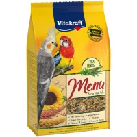 Bird feed Vitakraft Menu for nymphs and large parrots 1 kg (4008239210036)