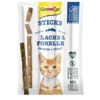 Ласощі для котів GimCat Sticks Lanchs&Forelle 4 шт (лосось та форель) (4002064400174/4002064400778)
