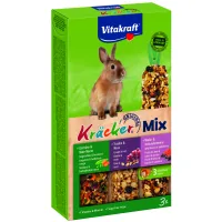 Treats for rodents Vitakraft Kracker Trio-Mix for rabbits 3 pcs (4008239252272)