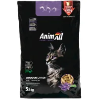 Toilet filler AnimAll Wooden with lavender aroma 5.3 kg (151635)