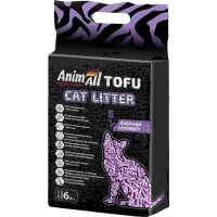 Toilet filler AnimAll Tofu Soy clumping with lavender aroma 2.6 kg (6 l) (4820224500348)