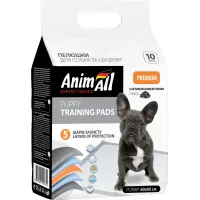 Diapers for dogs AnimAll 60x60 cm with activated carbon 10 pcs (4820224500751)