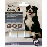 Drops for animals AnimAll VetLine spot-on against fleas and ticks 30-40 kg 8 ml (4820150203832)