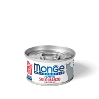 Canned food for cats Monge Cat Monoprotein beef flakes 80 g (8009470013819)