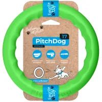 Dog toy Collar PitchDog Fetch ring 17 cm light green (62365)