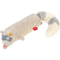Dog toy GiGwi Plush Raccoon with a squeaker 17 cm (75310)