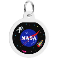 Адресник для тварин WAUDOG Smart ID з QR-паспортом "NASA", коло 25 мм (0625-0147)