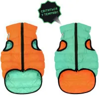 Animal jacket Airy Vest Lumi two-sided M 50 mint-orange (2288)
