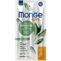 Treats for cats Monge Gift Cat Dental rabbit with sage 15 g (8009470085236)