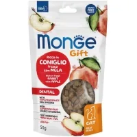 Treats for cats Monge Gift Cat Dental rabbit with apple 50 g (8009470085144)