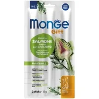 Treats for cats Monge Gift Cat Hairball salmon with artichoke 15 g (8009470085267)