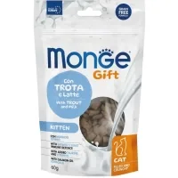 Treats for cats Monge Gift Cat Kitten trout and milk 60 g (8009470085014)