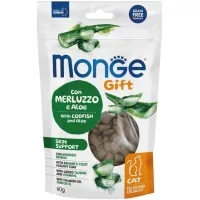 Treats for cats Monge Gift Cat Skin support with cod and aloe 60 g (8009470085045)
