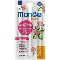 Treats for cats Monge Gift Cat Skin support cod with red clover 15 g (8009470085274)