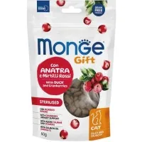Treats for cats Monge Gift Cat Sterilized with duck and cranberry 60 g (8009470085052)