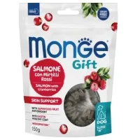 Treats for dogs Monge Gift Dog Skin support salmon with cranberry 150 g (8009470085731)
