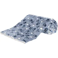 Mat for animals Trixie Tammy 100x70 cm Blue with paws (4057589371508)