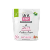 Сухий корм для собак Brit Care Dog Sustainable Adult Small Breed з куркою та комахами 1 кг (8595602558674)
