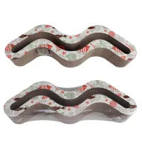 Scratcher (claw) for cats Eastland Wave with catnip 49.5x15x7 cm (6970115703179)