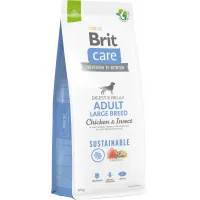 Сухий корм для собак Brit Care Dog Sustainable Adult Large Breed з куркою та комахами 12 кг (8595602558742)