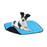 Pet mat Airy Vest S 55x40 cm blue-black (0078)
