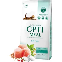 Optimeal dry cat food for kittens with chicken flavor 1.5 kg (4820215369664)