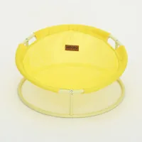 Bed for animals MISOKO&CO Pet bed round 45x45x22 cm yellow (HOOP31832)