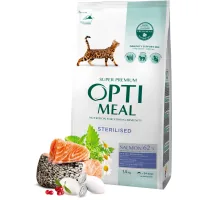 Optimeal dry cat food for spayed/neutered cats with salmon 1.5 kg (4820215368162)
