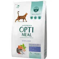 Optimeal dry cat food for spayed/neutered cats with salmon 4 kg (4820215368148)
