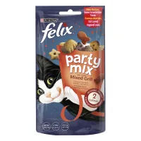 Treats for cats Purina Felix Party Mix Grill Mix with chicken, beef and salmon 60 g (7613287631404)