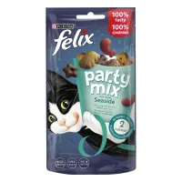 Treats for cats Purina Felix Party Mix Ocean Mix with the taste of salmon and trout 60 g (7613287631435)