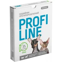 Нашийник для тварин ProVET Profiline інсектоакарицид 35 см зелений (4823082430970)