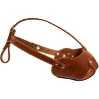 Muzzle for dogs Collar (bull terrier) brown (06226)