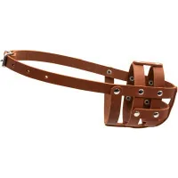 Muzzle for dogs Collar soft #0 (spaniel) brown (06336)