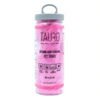 Towel for animals Tauro Pro Line for drying and cooling 64x43 cm pink (JOY63239)