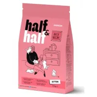 Сухий корм для кішок Half&Half для кошенят з яловичиною 8 кг (4820261920796)