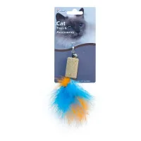 Eastland cat toy with feathers 4x2.2 cm (6970115703056)