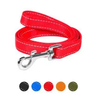 Dog Extreme nylon double leash W 14 mm L 122 cm red (43003)