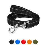 Dog Extreme nylon double leash W 20 mm L 122 cm black (42981)