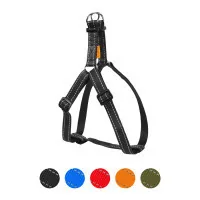 Harness for dogs Dog Extreme made of nylon adjustable W 25 mm H: 60-90 cm black (06681)